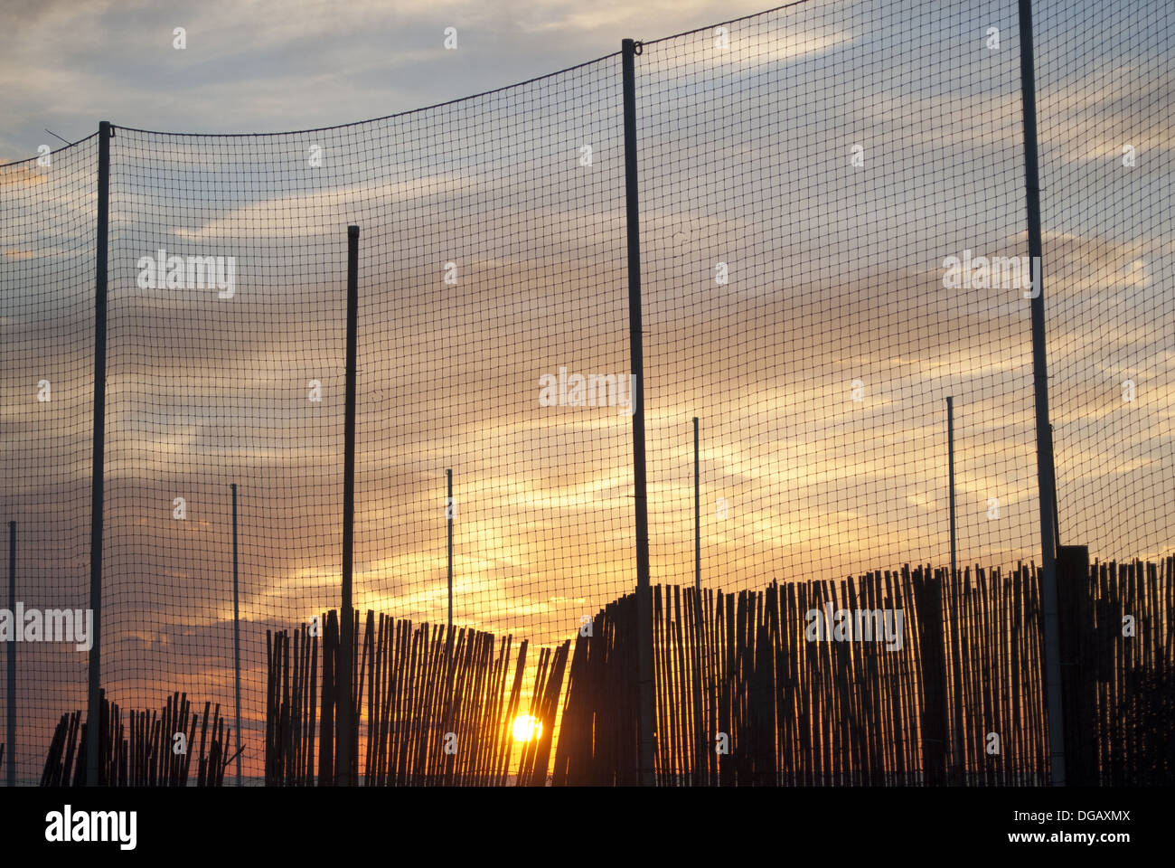 Marine Sonnenuntergang Stockfoto