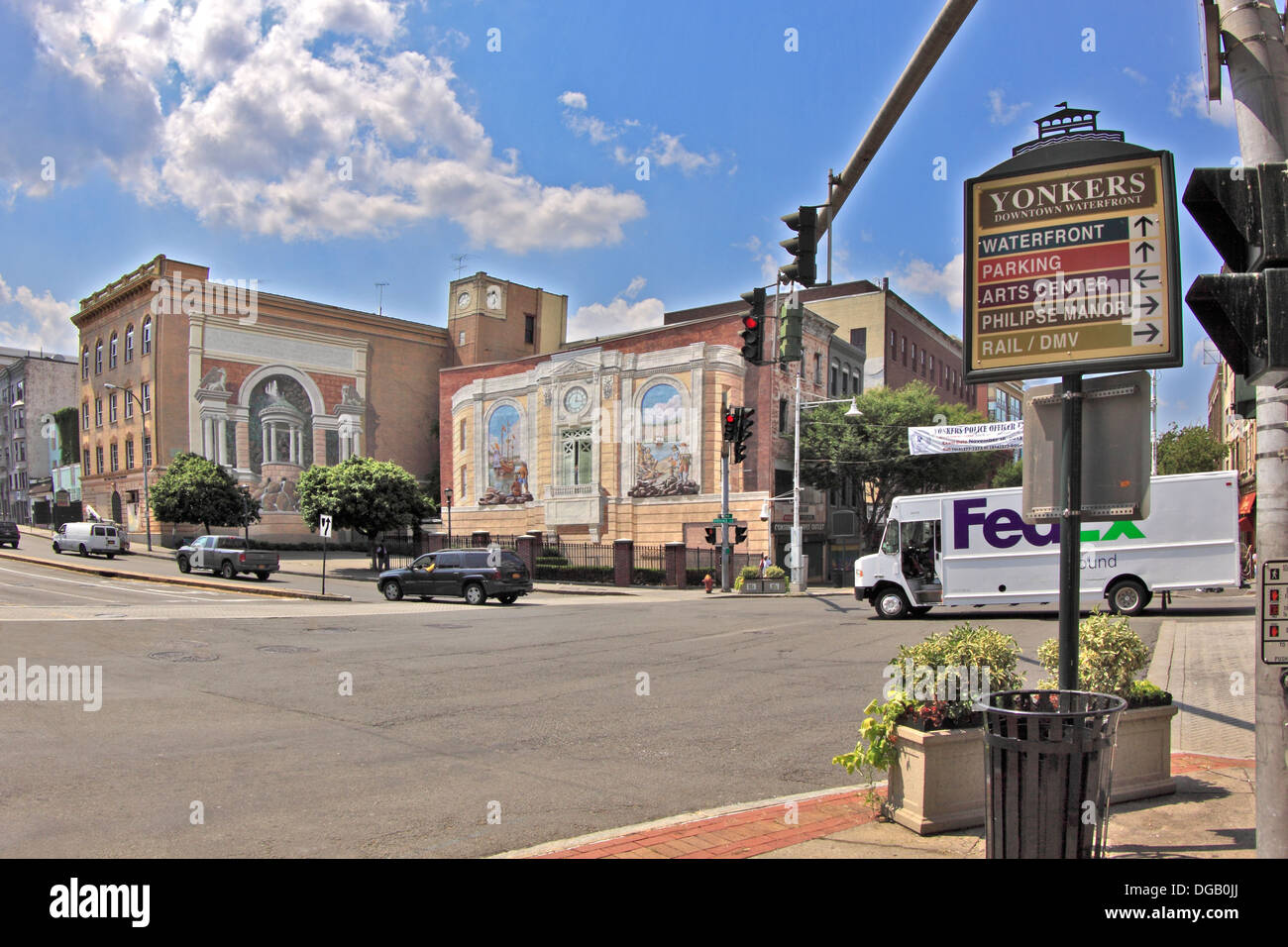 Riverdale Avenue Yonkers New York Stockfoto