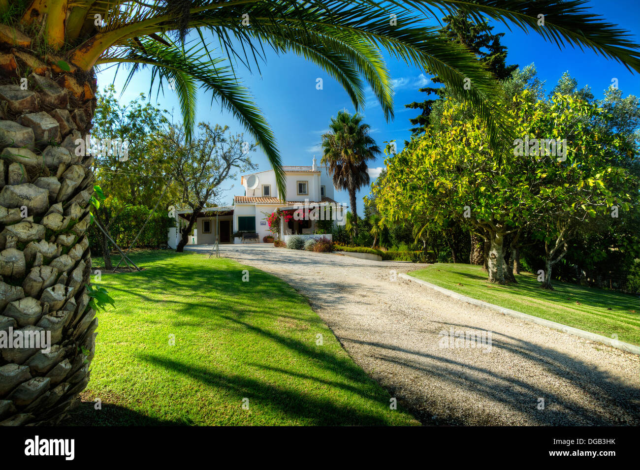 Eine portugiesische Villa an der Algarve Stockfoto