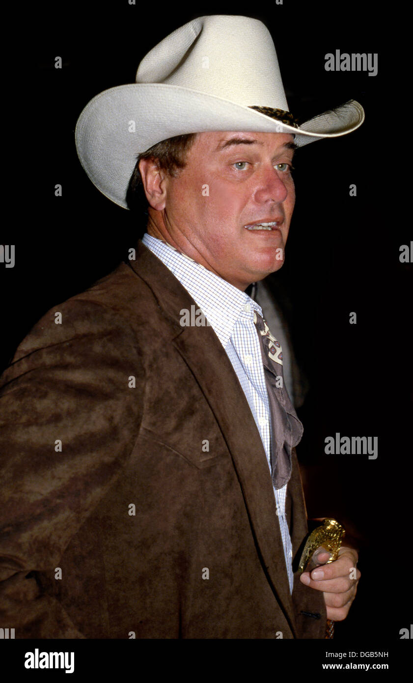 Larry Hagman der Fernsehserie Dallas Stockfoto