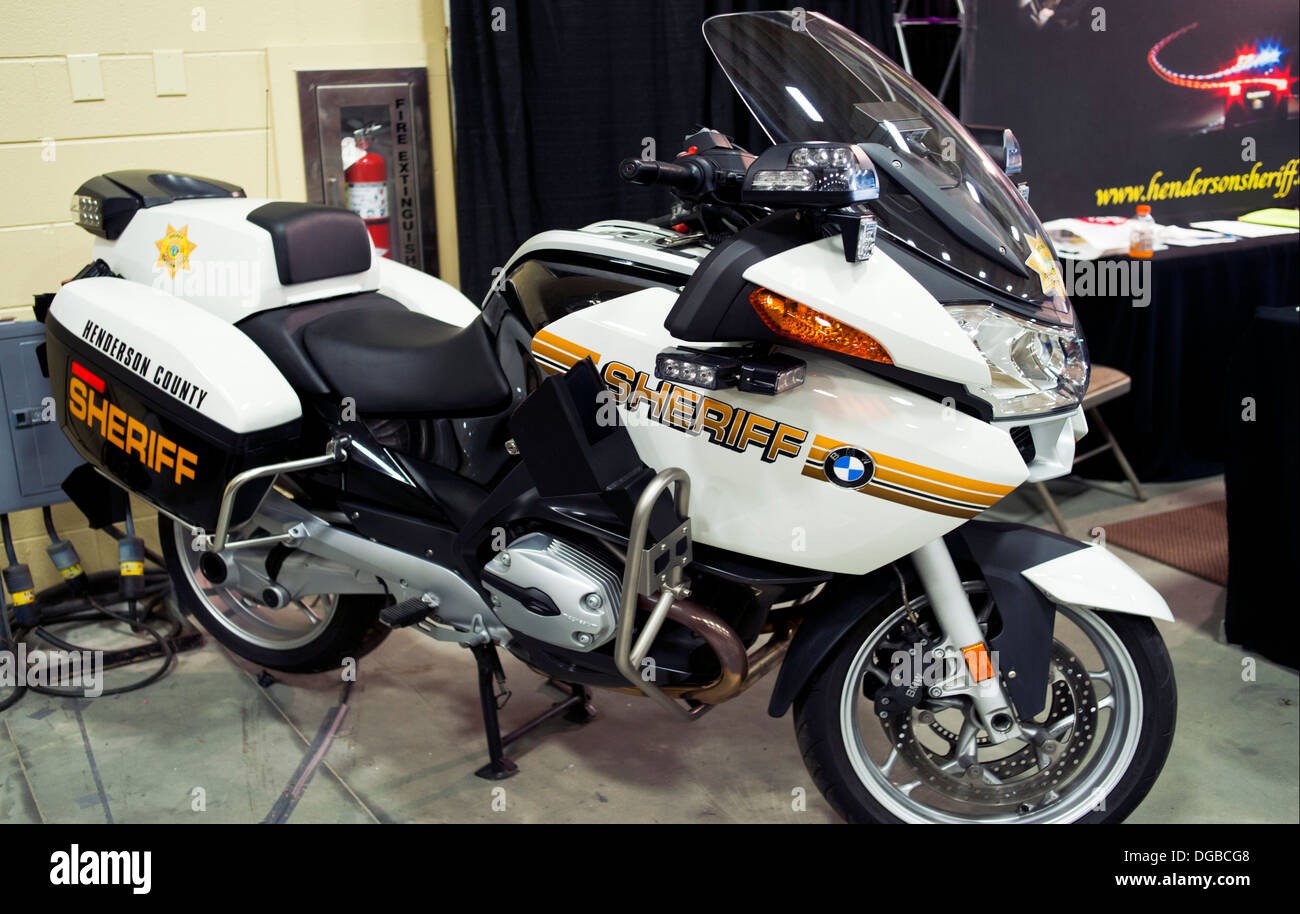 Henderson County Sheriffs Office Polizei Motorrad Hendersonville, North Carolina Stockfoto