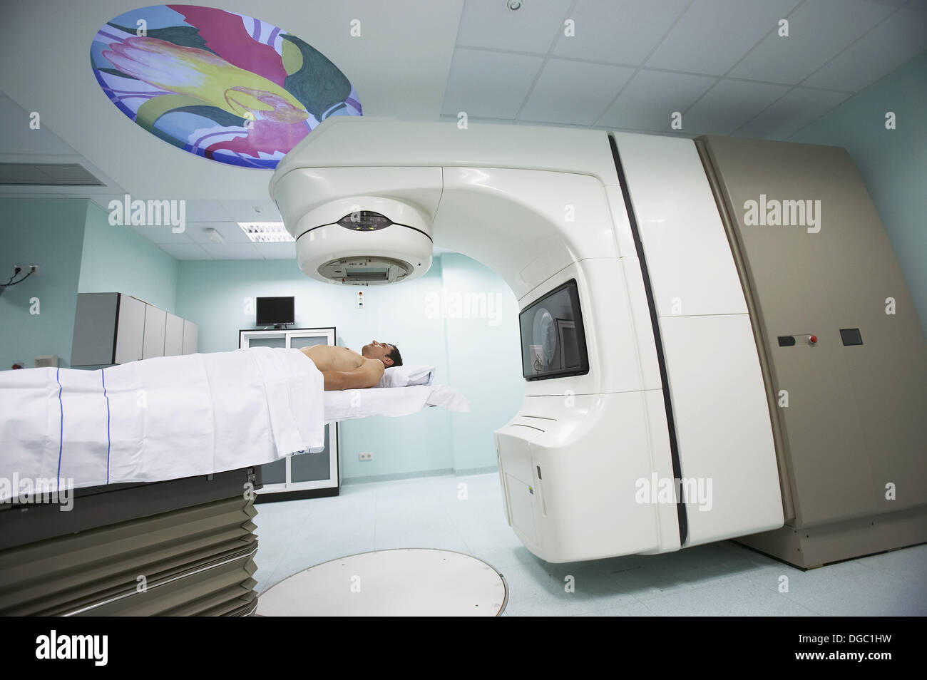 Linearbeschleuniger, Radio-Onkologie-Therapie Stockfoto
