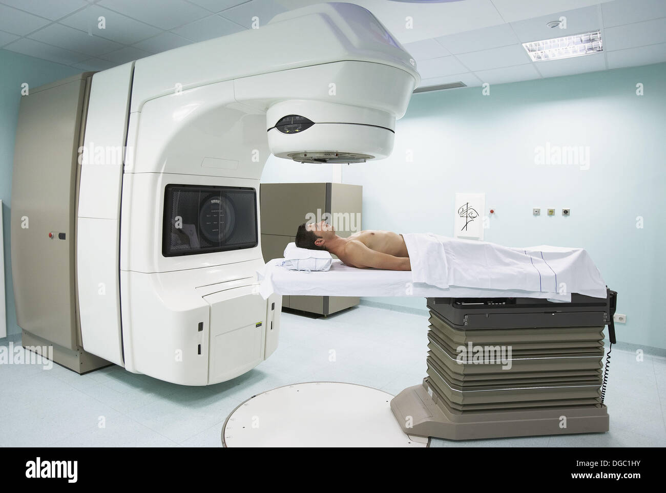 Linearbeschleuniger, Radio-Onkologie-Therapie Stockfoto