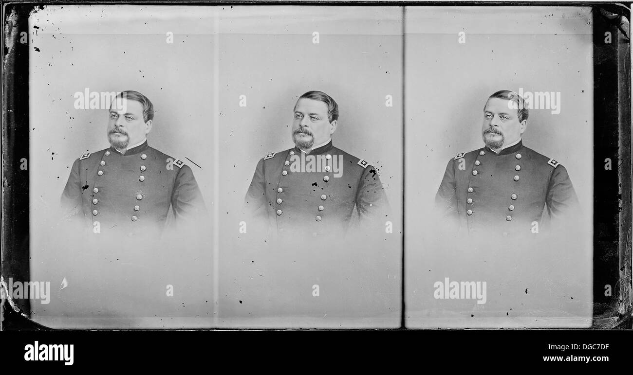 General Alfred Gibbs ist in diesem Bild dargestellt, das seine militärische Führung während seines Dienstes in der US-Armee zeigt. Stockfoto