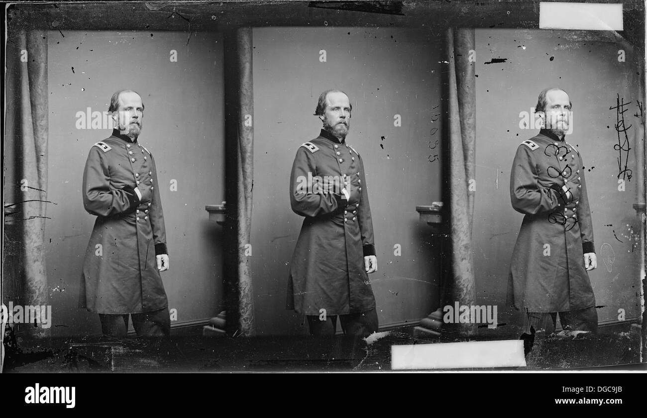 General Darius N. Couch, eine prominente Figur in der Union Army während des Amerikanischen Bürgerkriegs, bekannt für seine Rolle in mehreren Schlüsselschlachten. Stockfoto