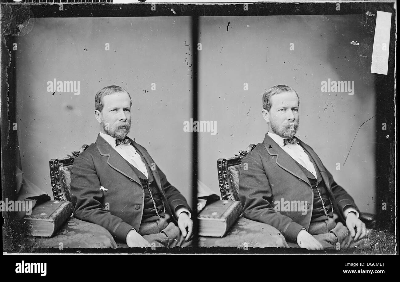 Dieses Bild zeigt General John A. Campbell, einen amerikanischen Militäroffizier. General Campbell diente während des Bürgerkriegs in der United States Army, und seine Führung trug zu verschiedenen militärischen Kampagnen bei. Das Bild zeigt ihn in einem Militärporträt, das seine Rolle in der US-Militärgeschichte unterstreicht. Stockfoto