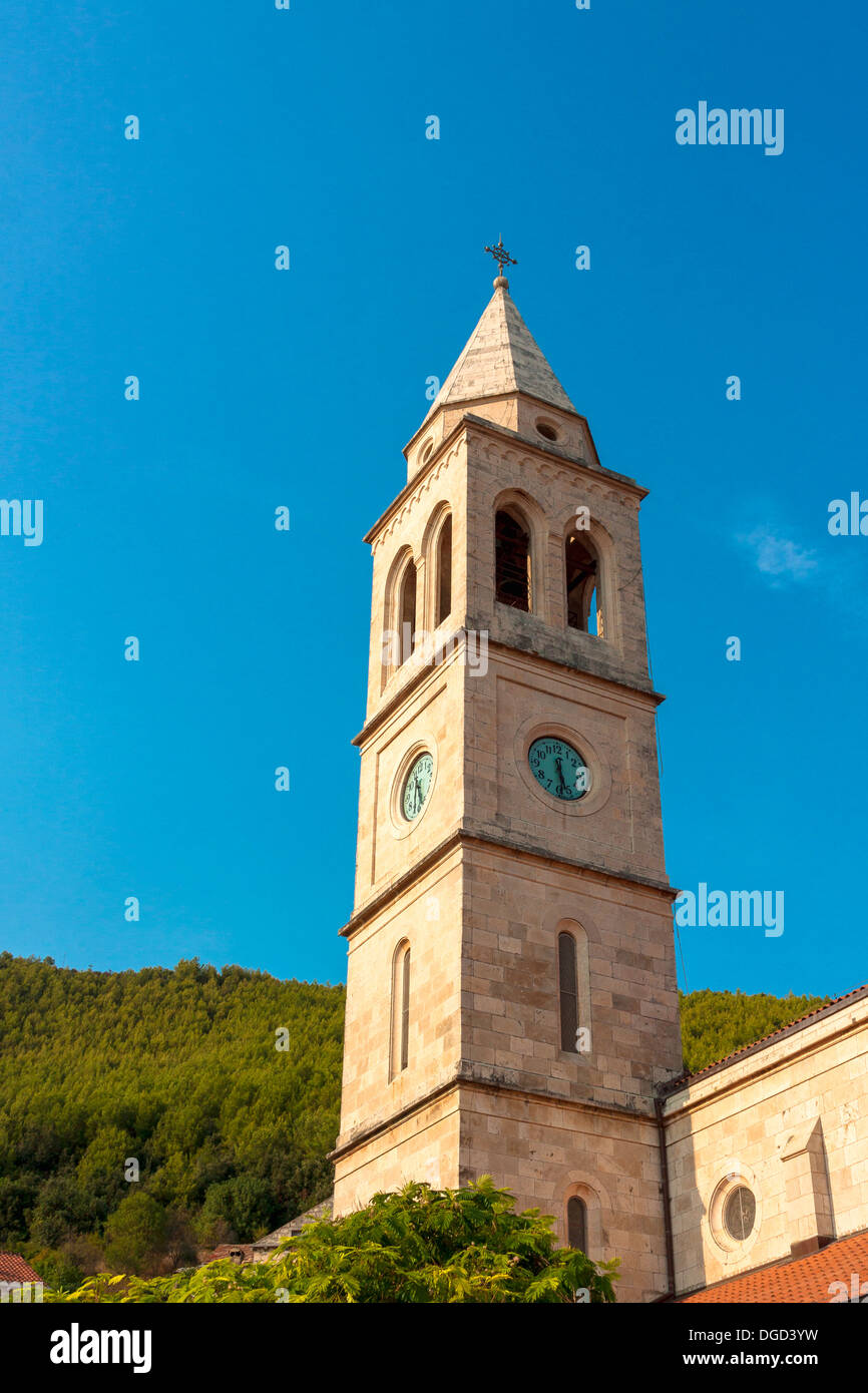 Neoromanische Kirche der Reinigung von Notre-Dame in Smokvica auf der Insel Korcula, Kroatien Stockfoto