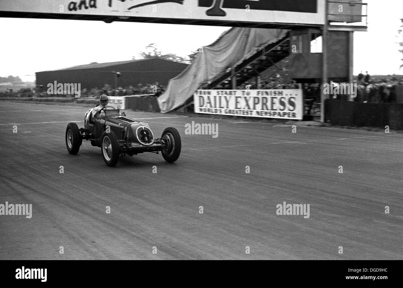 Bob Gerard fahren eine Ära, die fertig 11. beim britischen GP, Silverstone, England, 14. Juli 1951. Stockfoto