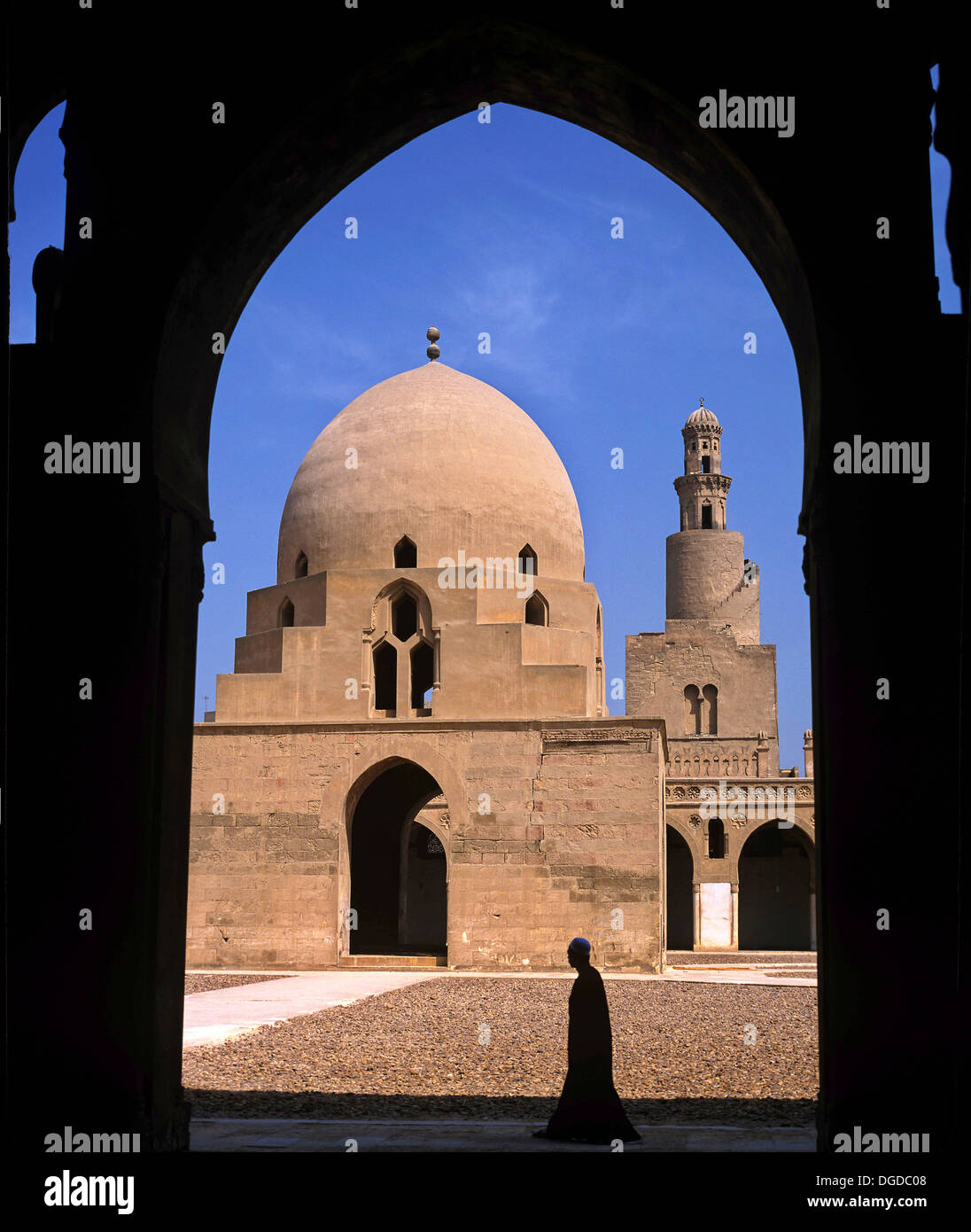 Ibn-Tulun-Moschee des 9. Jahrhunderts, Kairo, Ägypten, Afrika Stockfoto