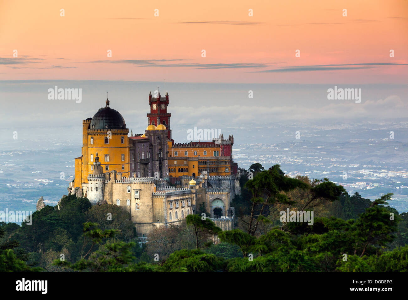 Die Pena Nationalpalast, Sintra, Portugal, Europa Stockfoto