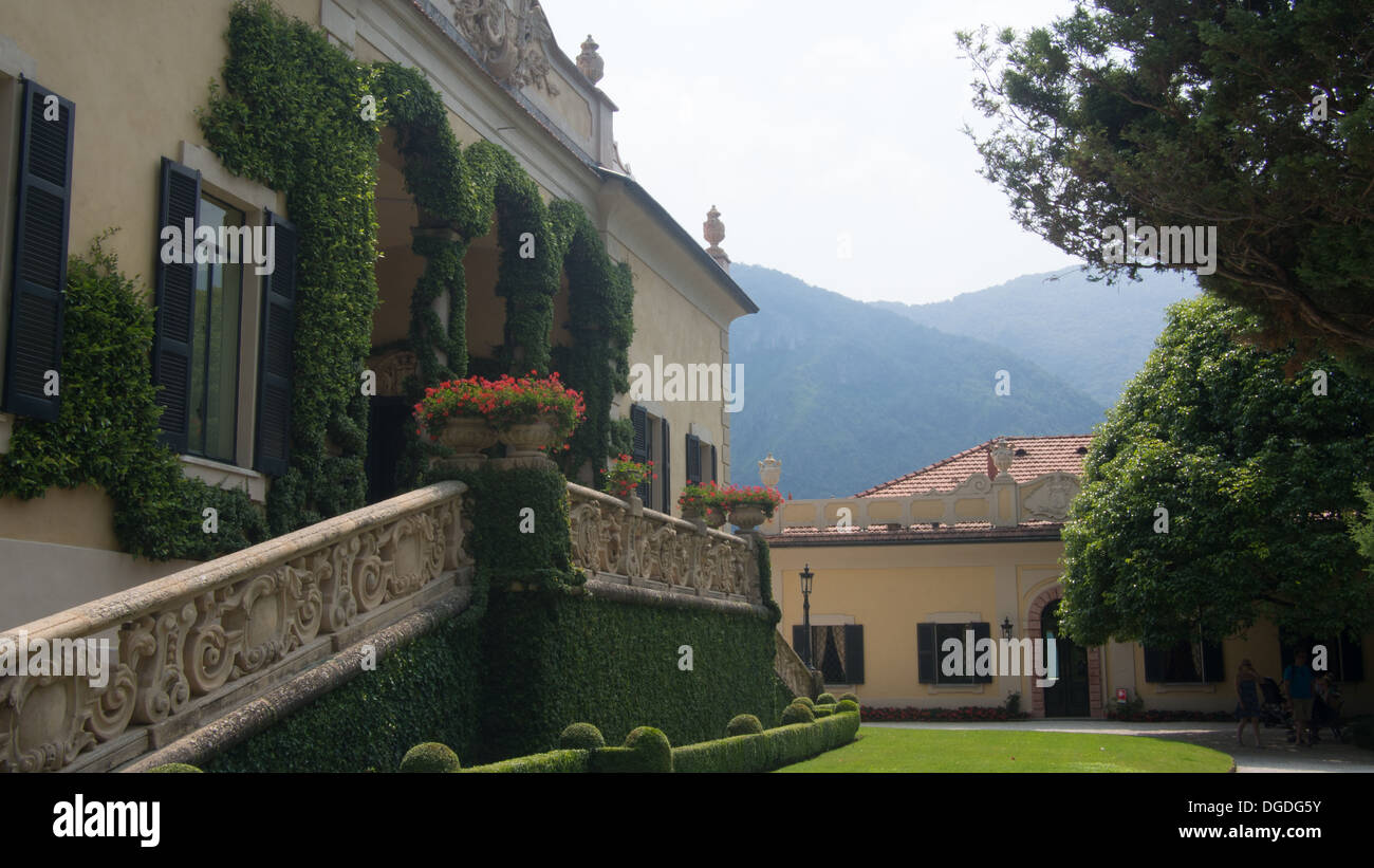 Villa del Balbianello. Lenno, Comer See, Lombardei, Italien. Drehort für den James Bond "Casino Royale" & Star Wars: Episode II Stockfoto