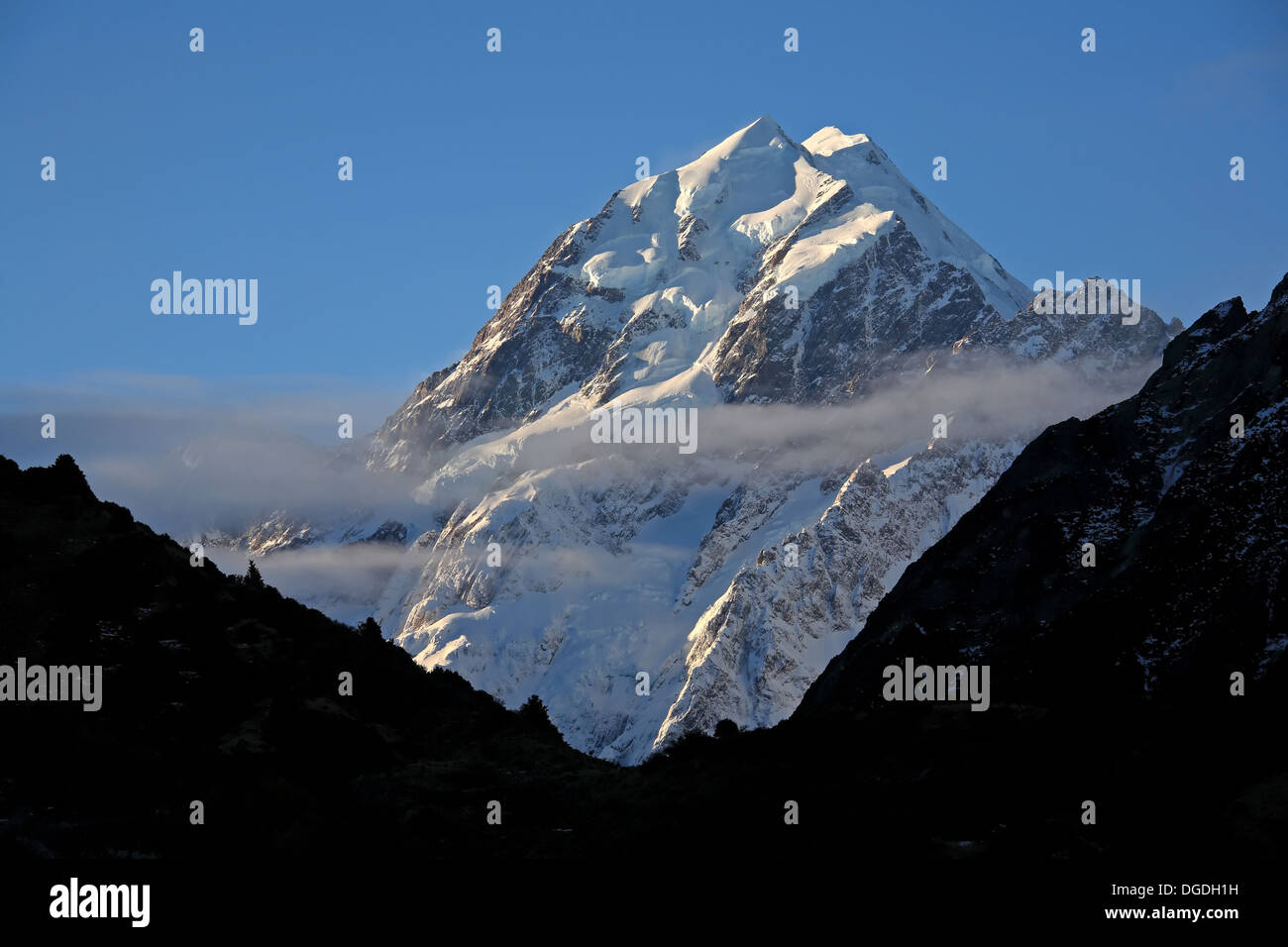 Aoraki - Mount Cook Stockfoto