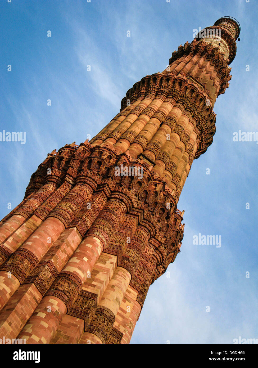 Qutub Minar in Delhi, Indien. Stockfoto