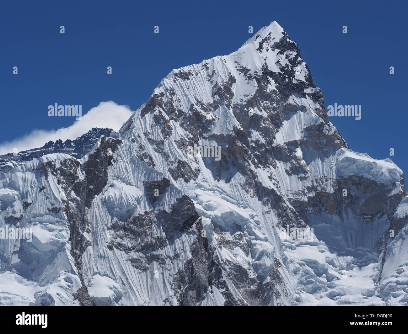 Berg Nuptse, Everest Region, Nepal. Stockfoto