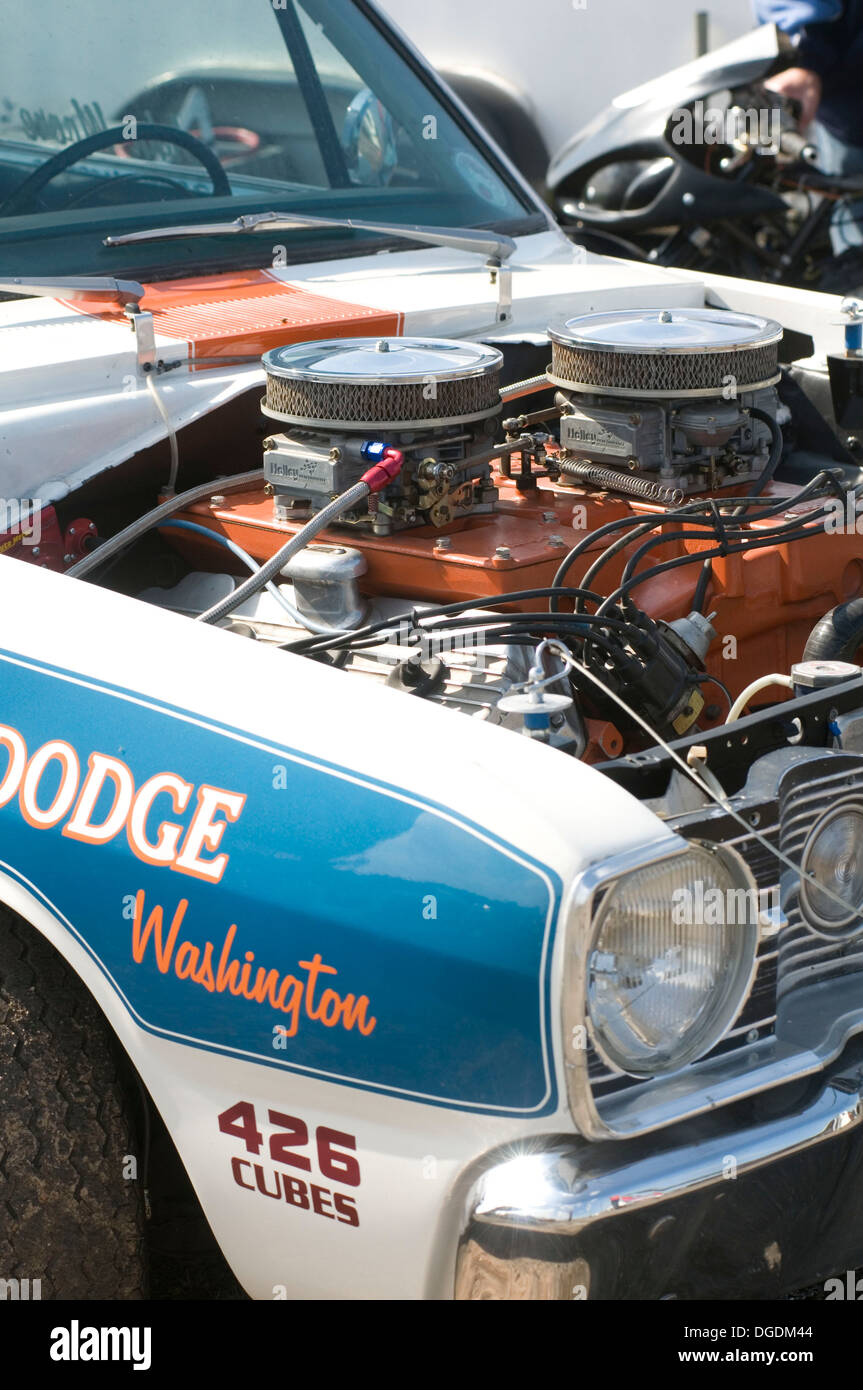 ChryslerHemiv8Motor ein Musclecar Stockfotografie Alamy