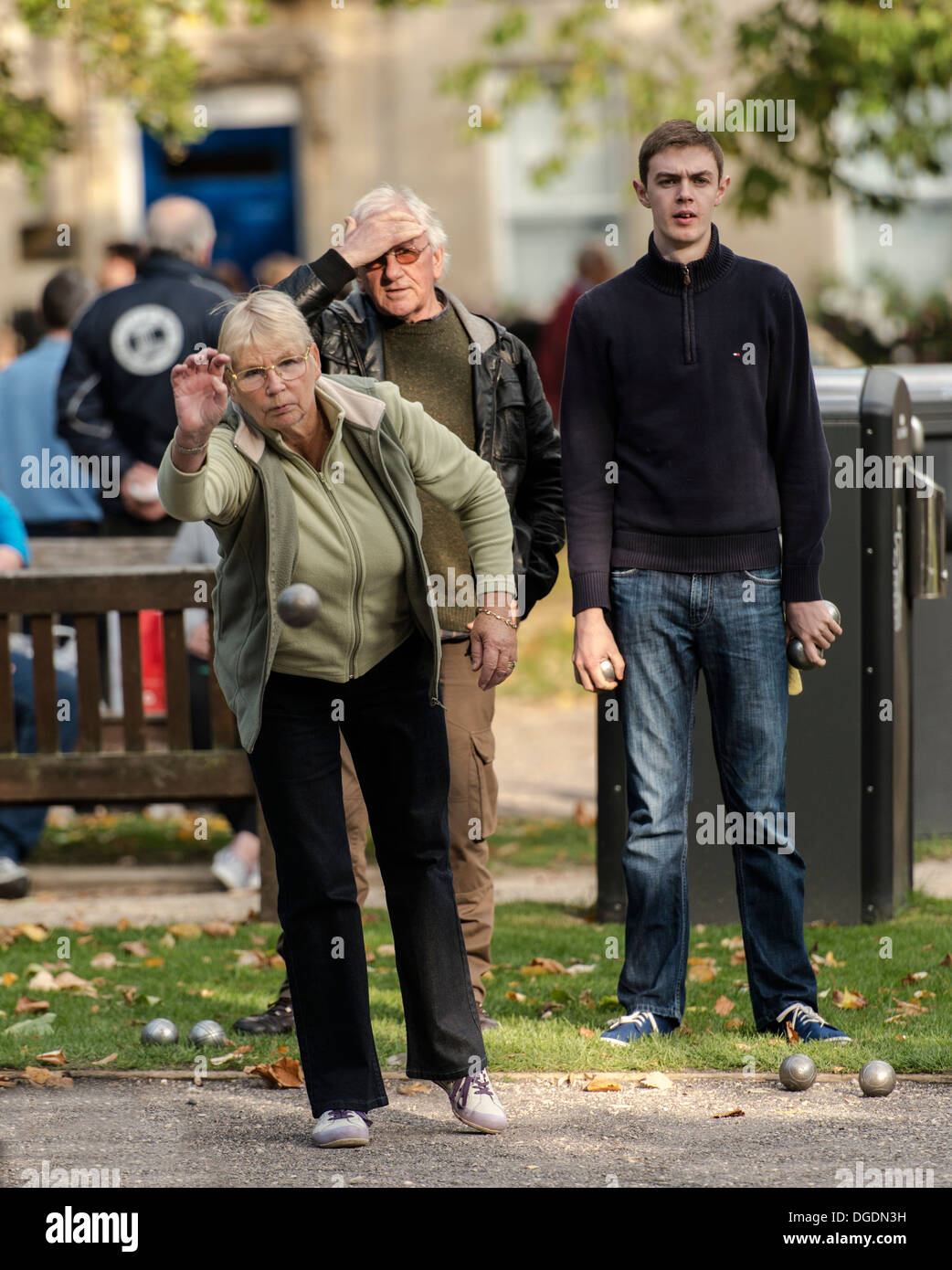 Die Partitur Stockfoto