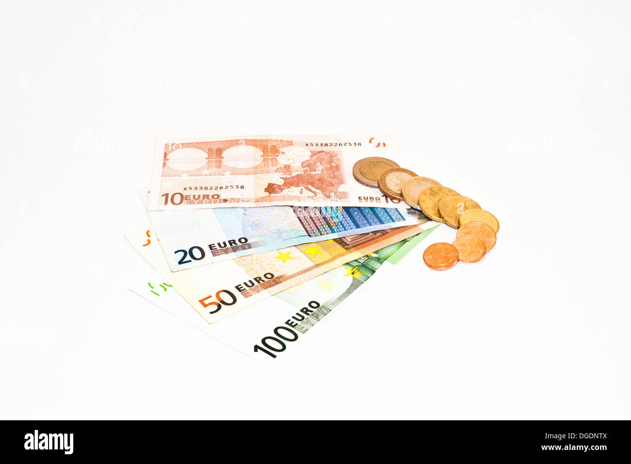 "Money makes the World go round..." Europäische Währung Stockfoto