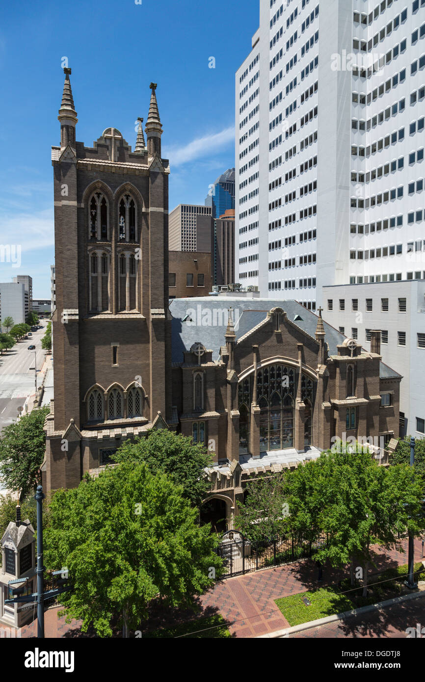 Ersten Evangelisch-methodistische Kirche Main Street Houston Texas Stockfoto