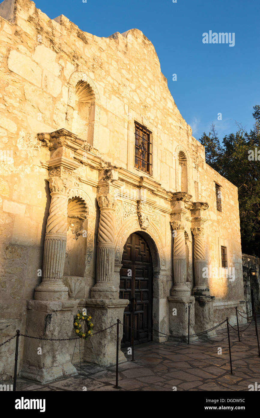 Die Alamo an einem sonnigen Tag San Antonio Texas USA Stockfoto