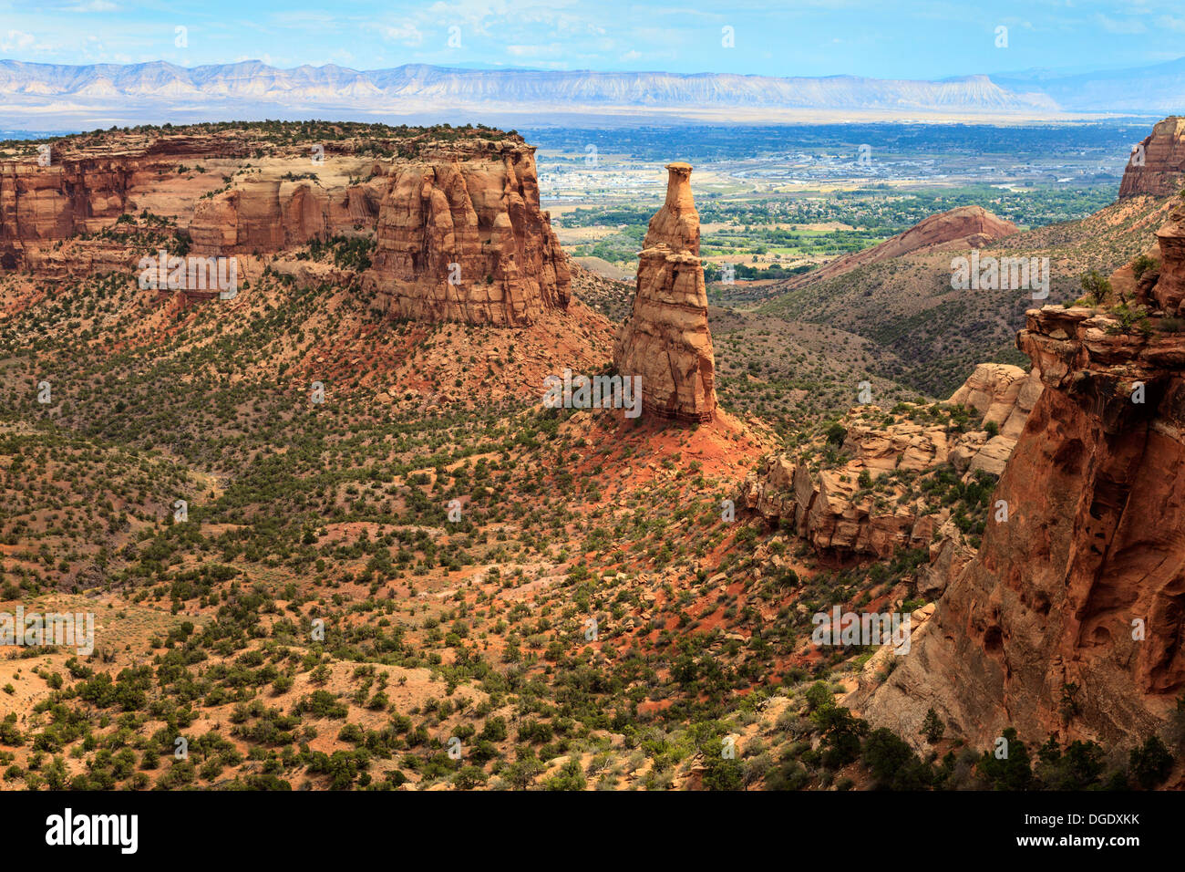 Blick auf Monument Canyon in Colorado National Monument, Colorado, USA. Stockfoto