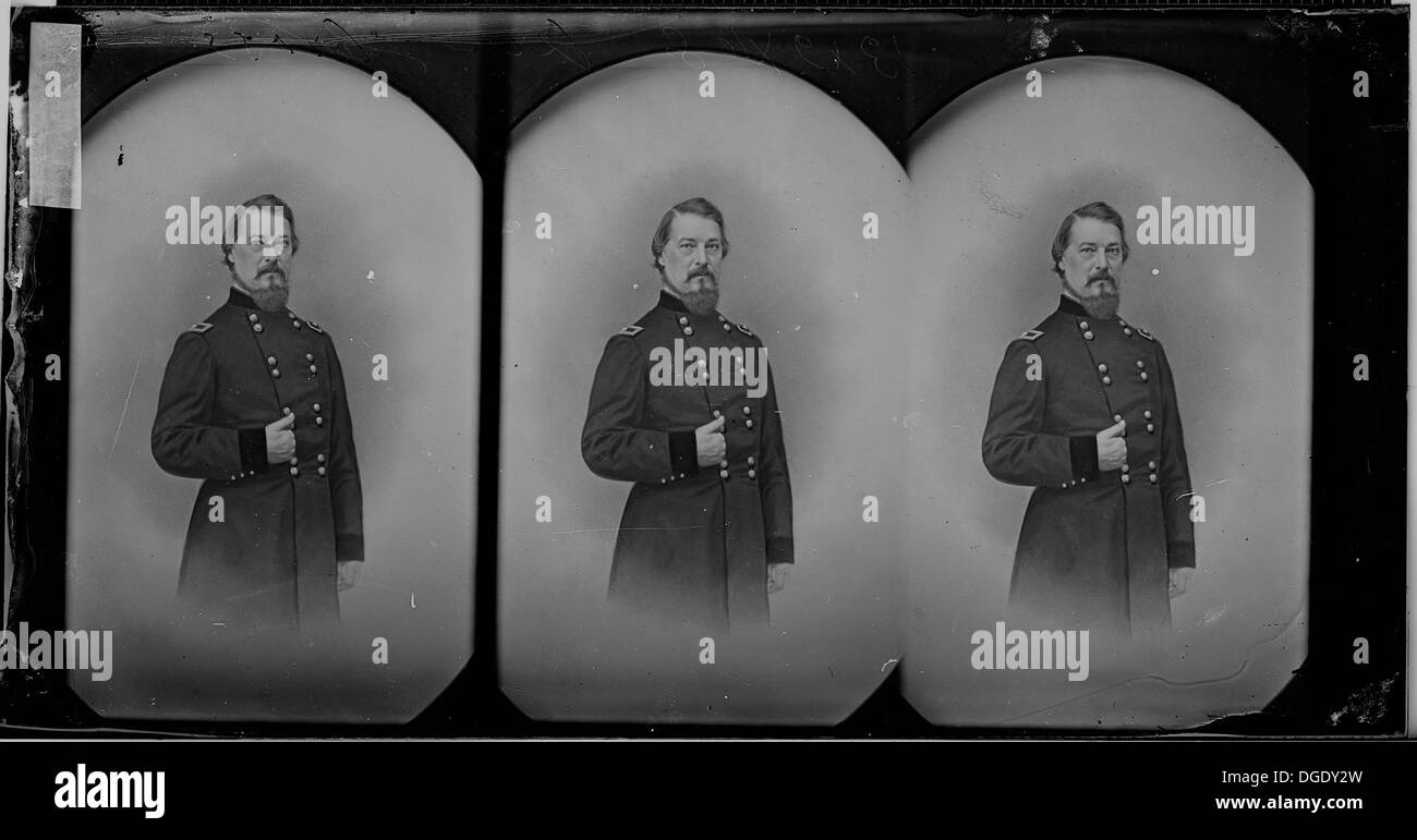 General Osborn Cross war während des Bürgerkriegs ein wichtiger militärischer Führer und diente in der Union Army. Seine Führungsrolle und seine Beiträge waren integraler Bestandteil der Gewerkschaftsstrategien in verschiedenen Kampagnen, die sich auf militärische Operationen in den südlichen staaten konzentrierten. Stockfoto