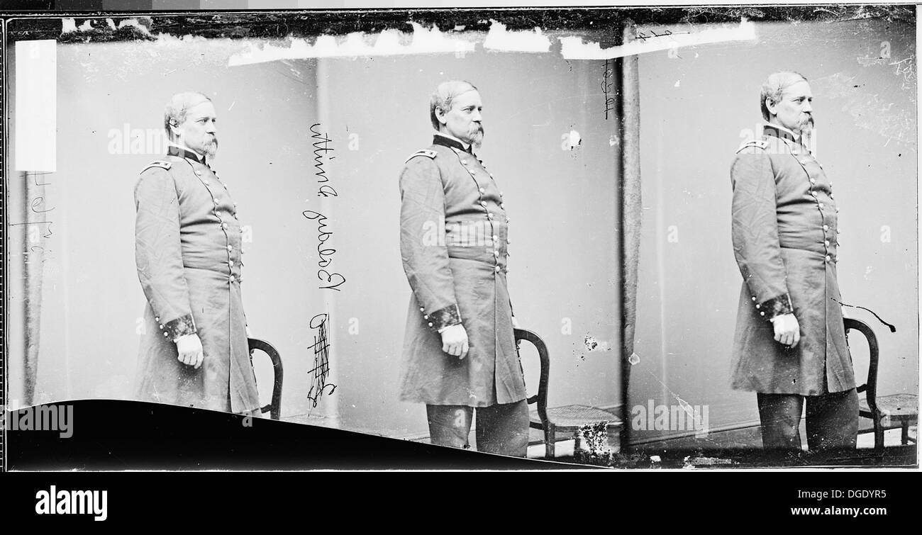 General William F. (Baldy) Smith war ein prominenter militärischer Führer, der für seine Dienste während des Bürgerkriegs bekannt war. Seine Beiträge zur Armee der Union und zur militärischen Strategie spielten eine wichtige Rolle beim Ausgang des Krieges. Stockfoto