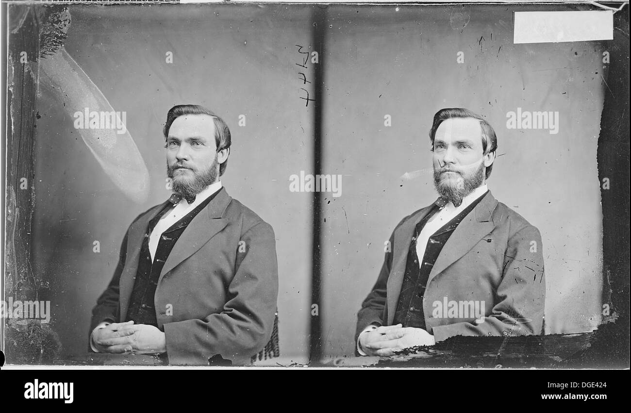 Ein historisches Foto oder Porträt von Hon. Logan H. Roots, einer bedeutenden politischen Persönlichkeit aus Arkansas, zeigt seine Beiträge zur Regierungsführung und Politik des Staates. Stockfoto