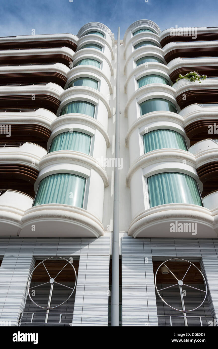 Quai Kennedy Wohnungen Monaco Stockfoto