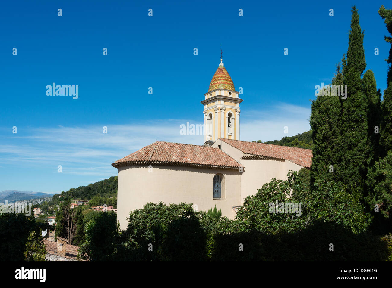 Saint Michel Archange Kirche in La Turbie Frankreich Stockfoto