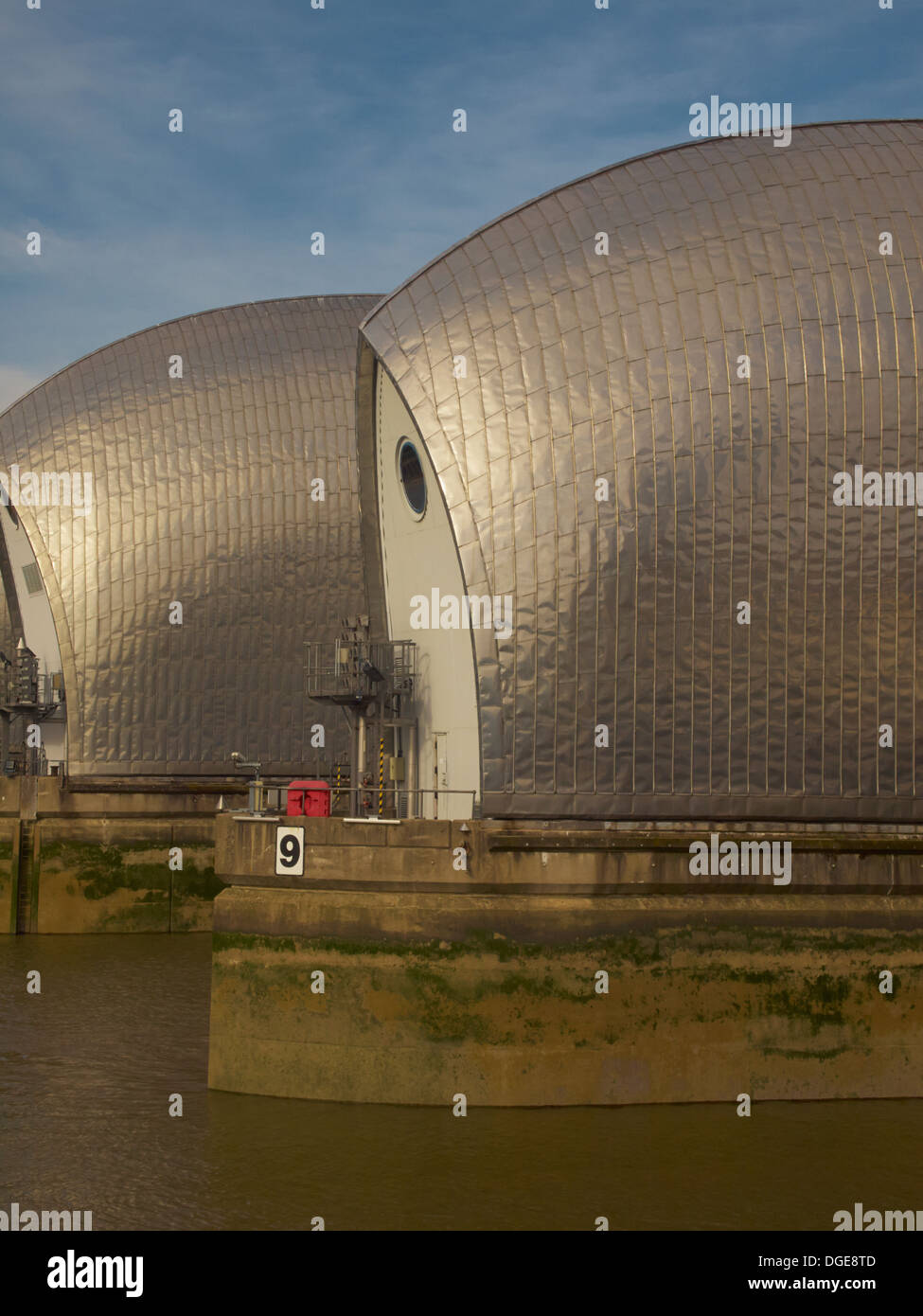 Die Thames Barrier London England Stockfoto