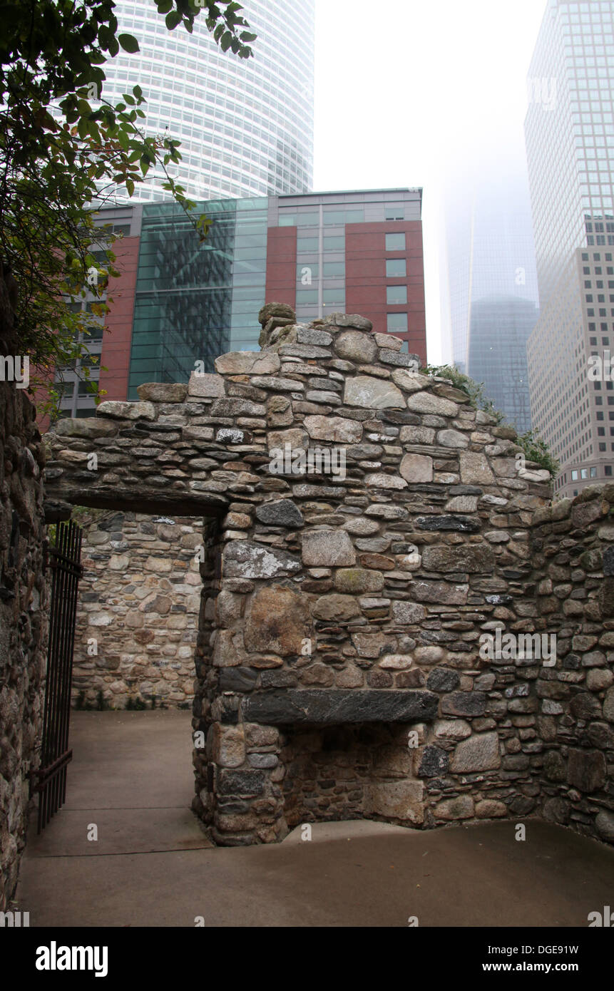 Irish Hunger Memorial in lower Manhattan Stockfoto