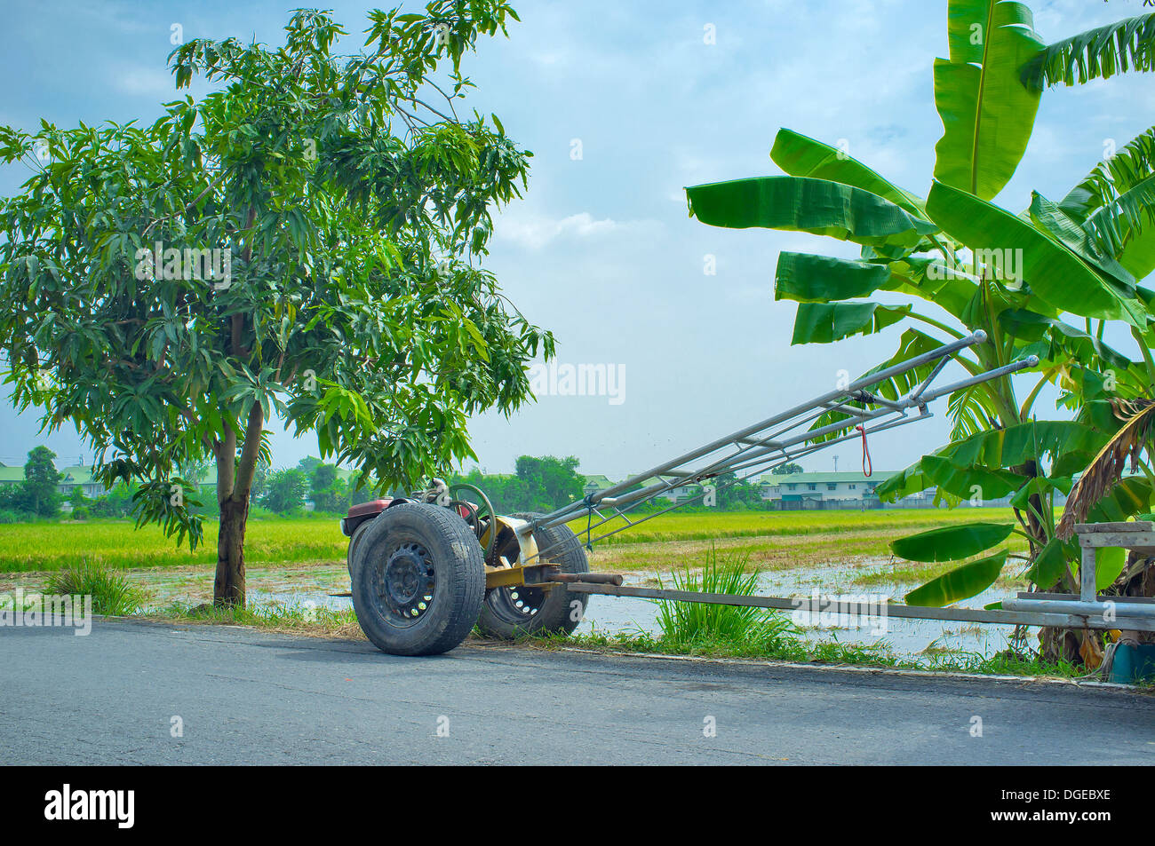 Fahrzeuge in der Landwirtschaft in Thailand Stockfoto