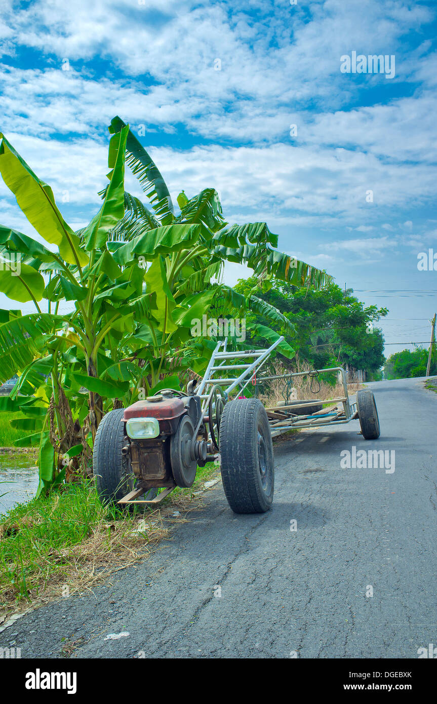 Fahrzeuge in der Landwirtschaft in Thailand Stockfoto