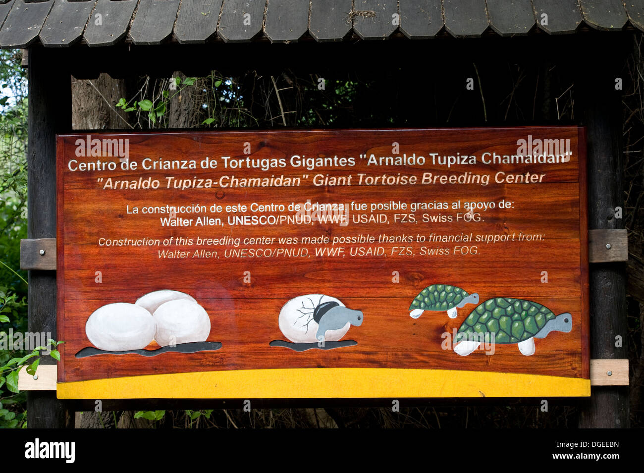 Darwin-Forschungszentrum Galapagos Insel Stockfoto