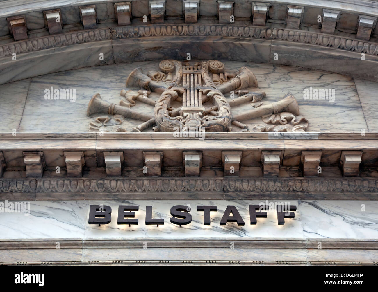Belstaff Mode speichern in New Bond Street, London Stockfoto