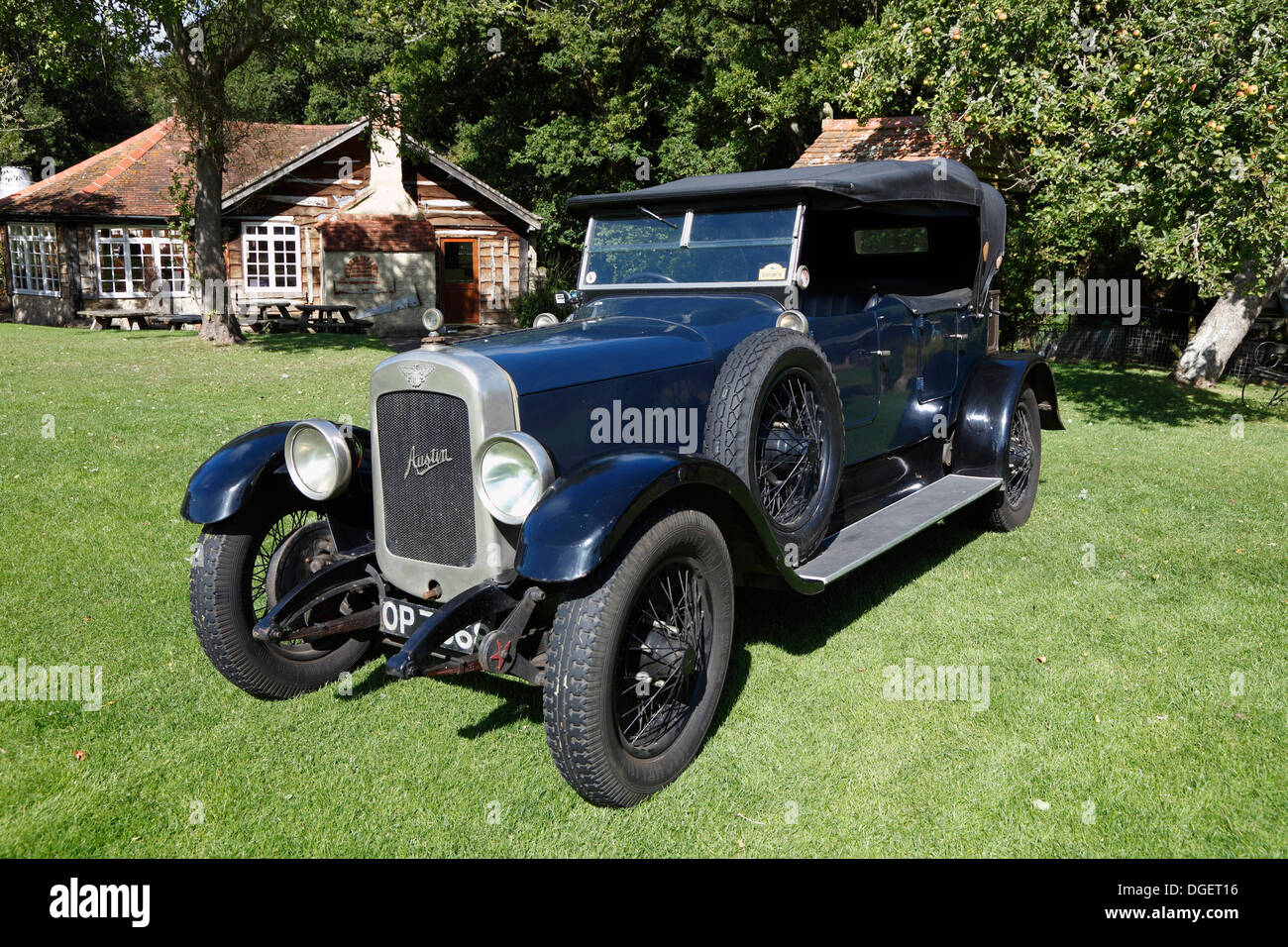 1920/30er Jahre Austin 20 Auto Automobil Isle Of Wight, Hampshire, England Stockfoto