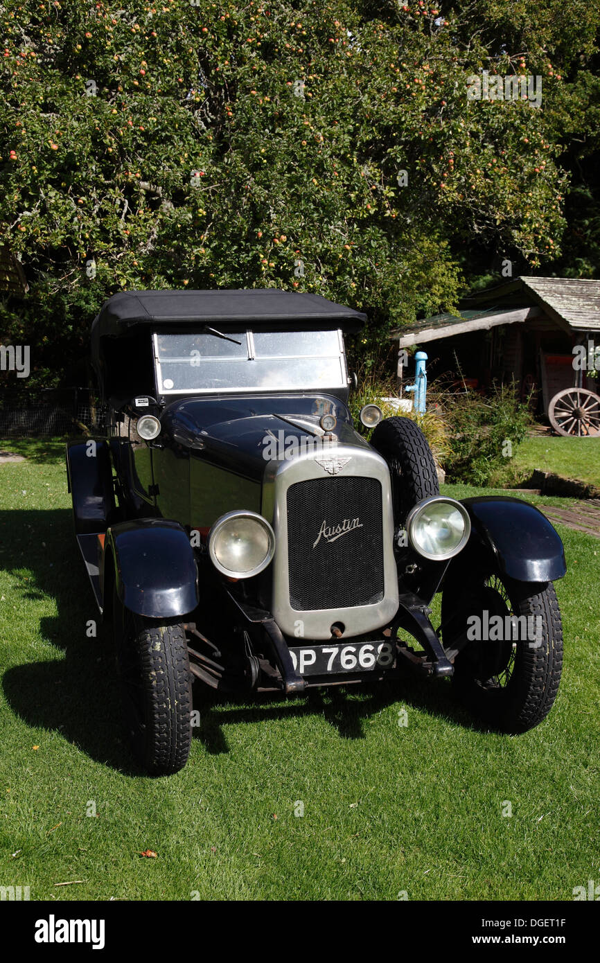 1920/30er Jahre Austin 20 Auto Automobil Isle Of Wight, Hampshire, England Stockfoto