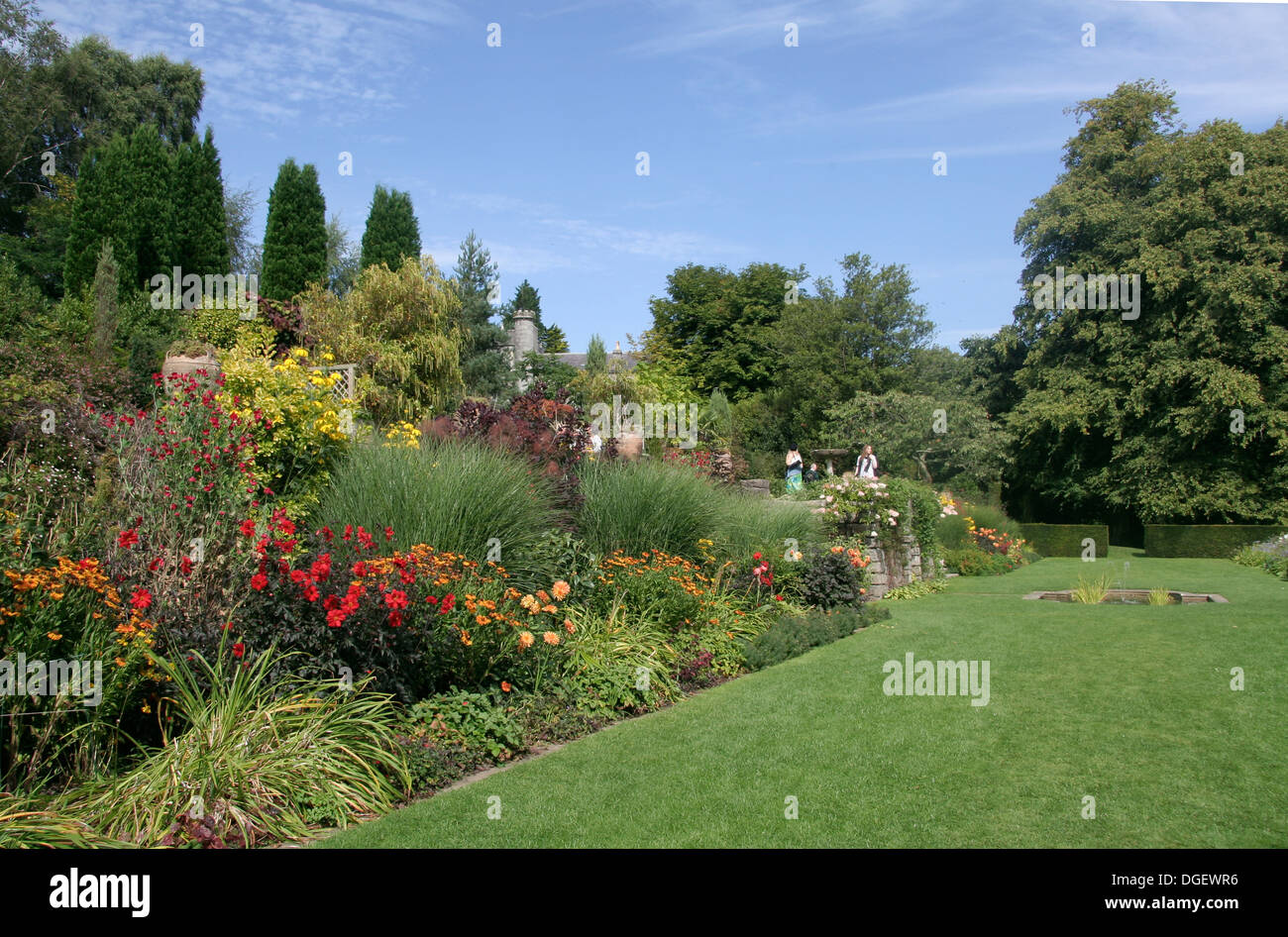Die Gärten Plas Newydd NT Isle of Anglesey Wales UK Stockfoto