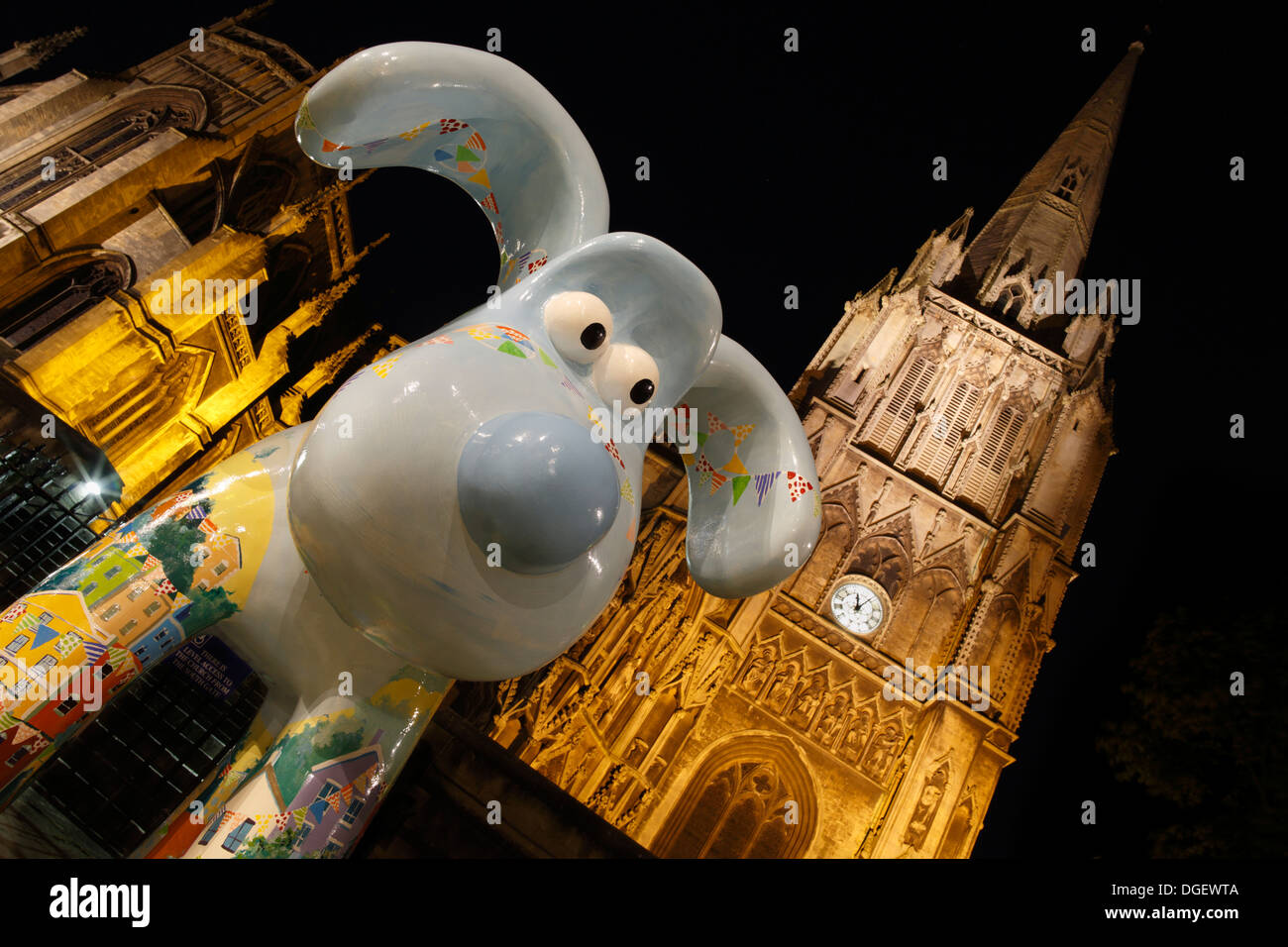 Gromit #41 "Bunty" mit St Mary Redcliffe hinter. Stockfoto