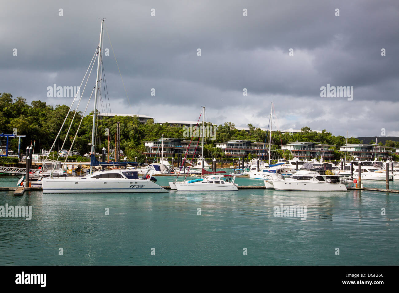 Hamilton Island Marina Stockfoto