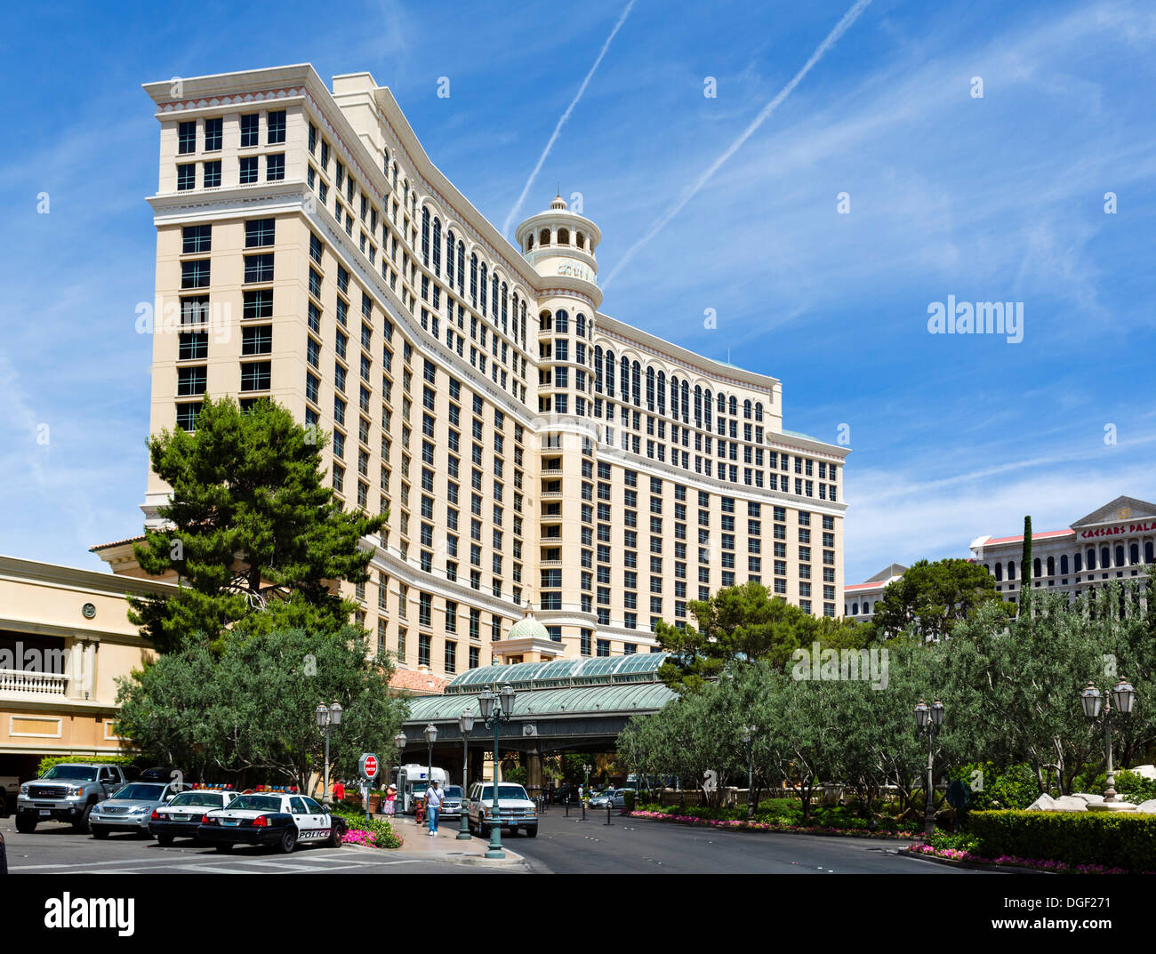 Bellagio Las Vegas Hotel &amp; Casino, Las Vegas Boulevard South (The Strip), Las Vegas, Nevada, USA Stockfoto