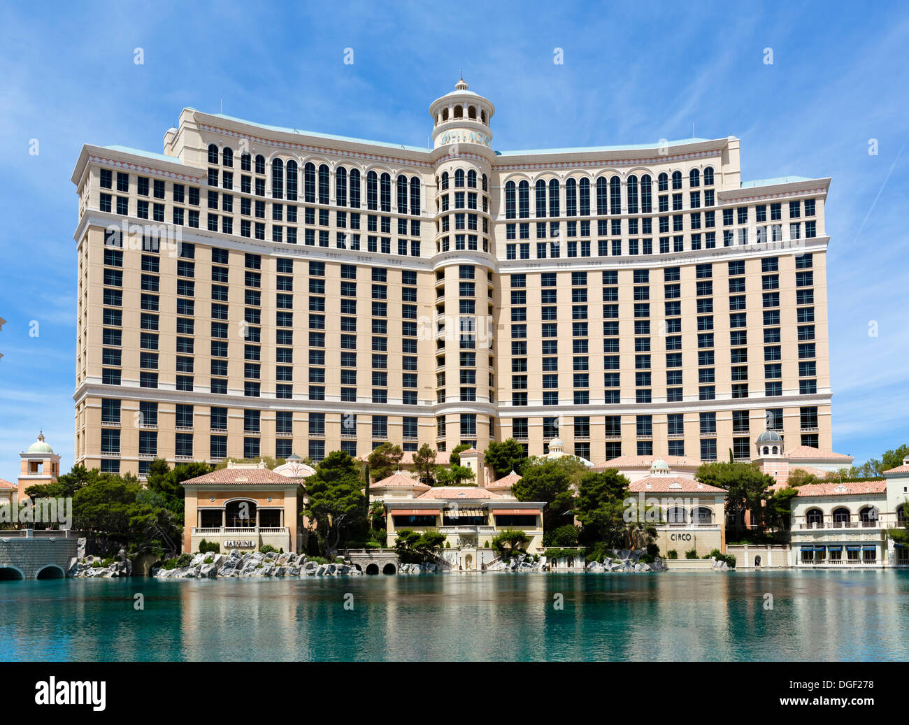 Bellagio Las Vegas Hotel &amp; Casino, Las Vegas Boulevard South (The Strip), Las Vegas, Nevada, USA Stockfoto