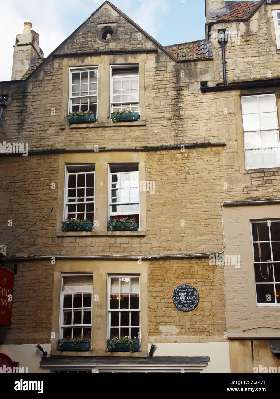 Sally Lunn Haus, Bath, England Stockfoto