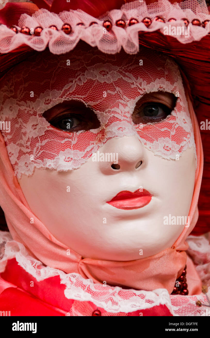 Karneval in Venedig Maske Stockfoto