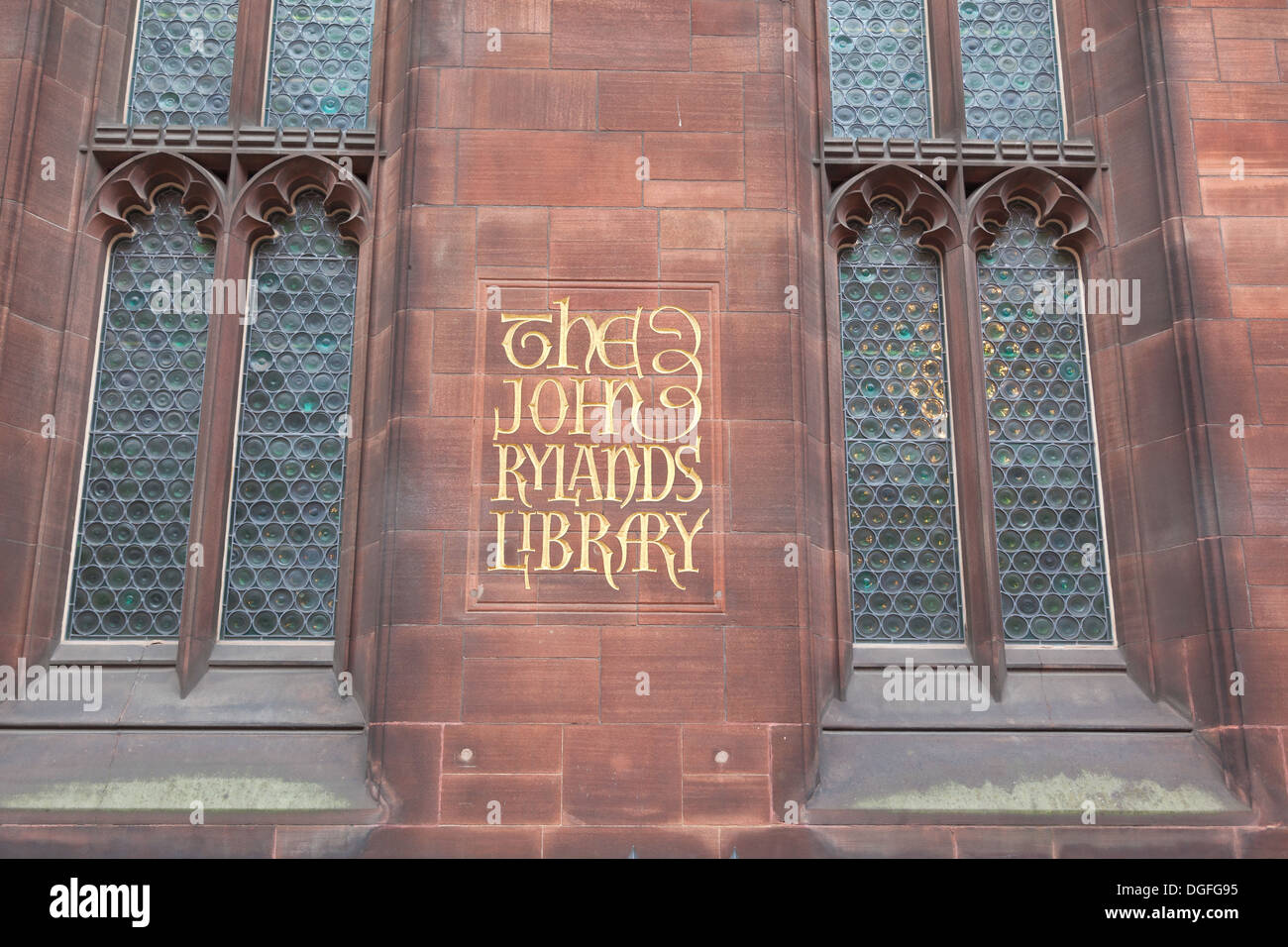 John Rylands Library, Deansgate, Manchester UK Stockfoto