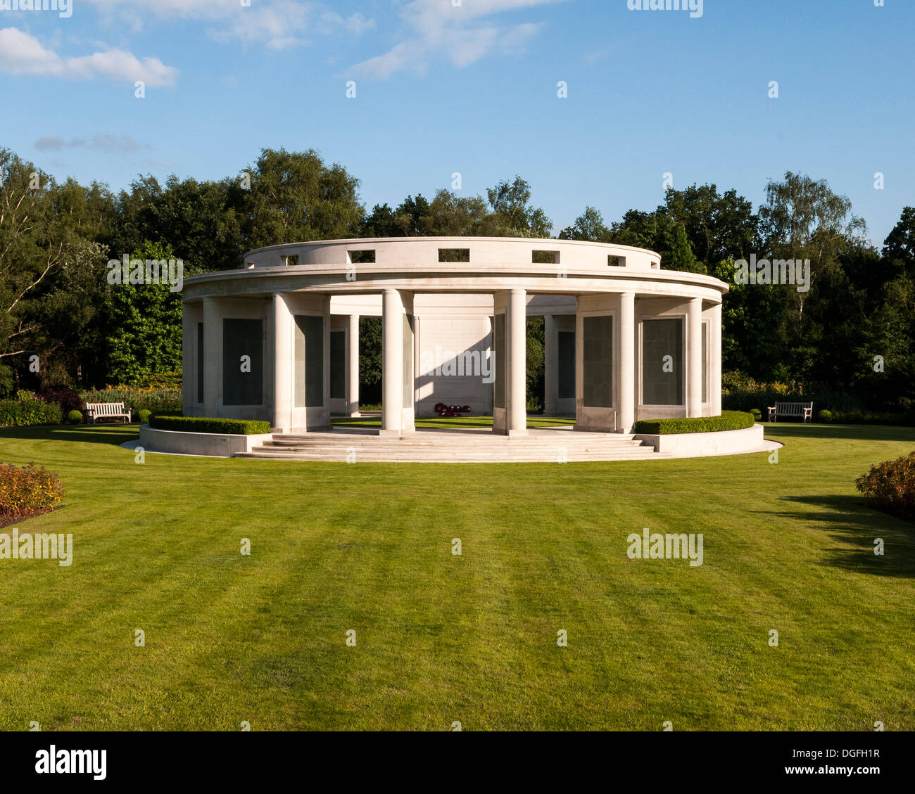 Brookwood Militärfriedhof und Gedenkstätten, Brookwood, Vereinigtes Königreich. Architekt: unbekannt, 2013. Memorial. Stockfoto