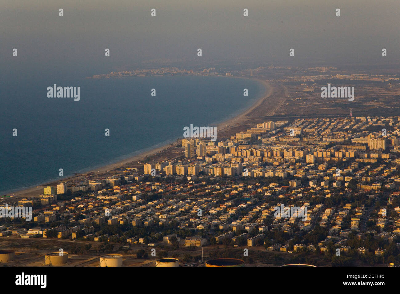 Eine Luftaufnahme von Kiryat Haim Stockfoto