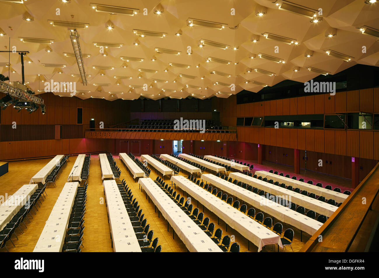 D-Oberhausen, Ruhrgebiet, Rheinland, Nordrhein Westfalen, NRW, Niederrhein, Luise Albertz Halle, Stadthalle, Kongress Zentrum Oberhausen, Konferenzzentrum, Innenansicht, Raum Berlin Stockfoto