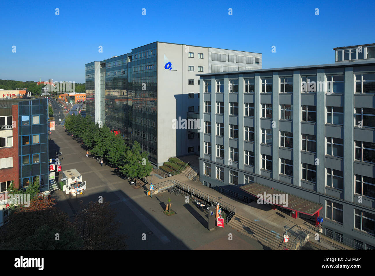 Technischen Rathaus der Stadt Oberhausen Sterkrade, erstellte Verwaltung der Gutehoffnungshuette Und der Mann GHH, Oberhausen, Ruhrgebiet, Nordrhein-W Stockfoto