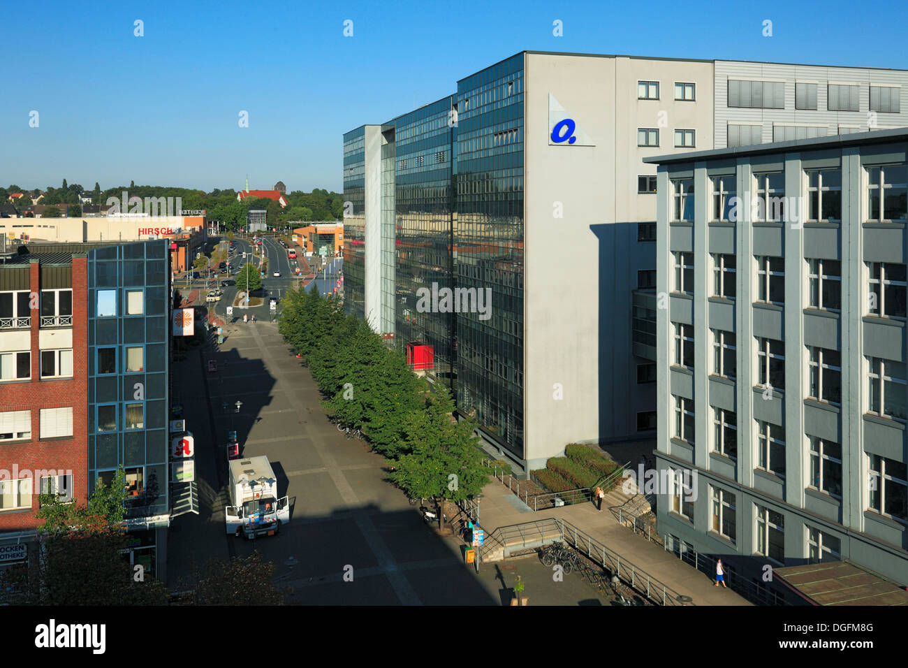 Technischen Rathaus der Stadt Oberhausen Sterkrade, erstellte Verwaltung der Gutehoffnungshuette Und der Mann GHH, Oberhausen, Ruhrgebiet, Nordrhein-W Stockfoto